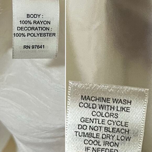 J. Jill Floral Embroidered Semi Sheer Blouse Size 3X Ivory Fairy Whimsical NWT - Picture 11 of 11